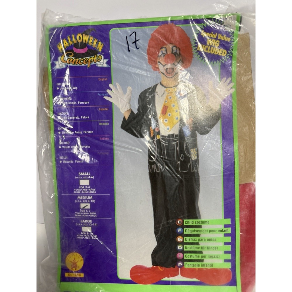 Halloween Concepts Patches The Clown Costume Medium 8/10 H-1